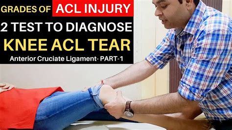 acl tear best diagnostic tests|grades of acl tear.